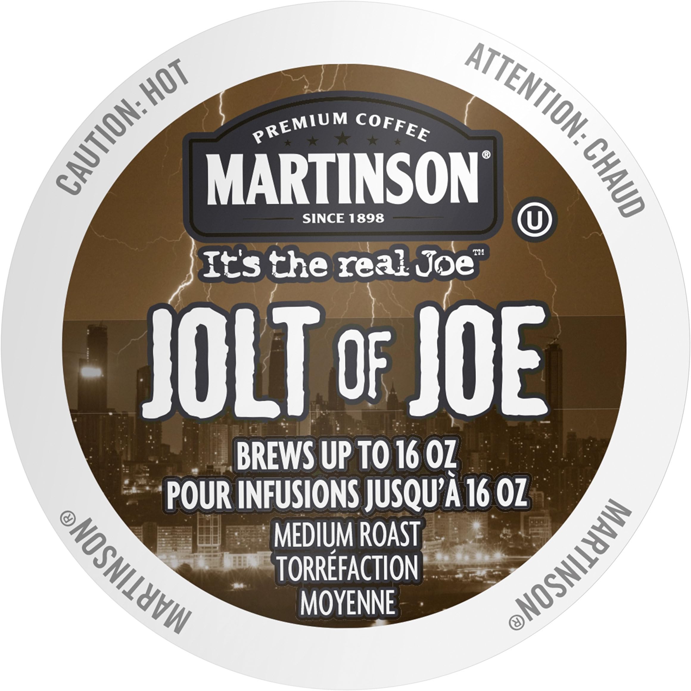 Martinson Single Serve Coffee Capsules, Jolt of Joe, 24 Count