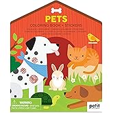 Coloring Book with Stickers Pets