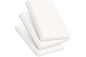 RETTACY Graph Grid Paper Notebook, 3-Pack, 160 Pages per Pack, A5 Medium Size (5.7'' × 8.3''), 100 GSM Thick Paper, Spiral-bound, Flexible Plastic Cover, for Students, Homework, Math, Engineering