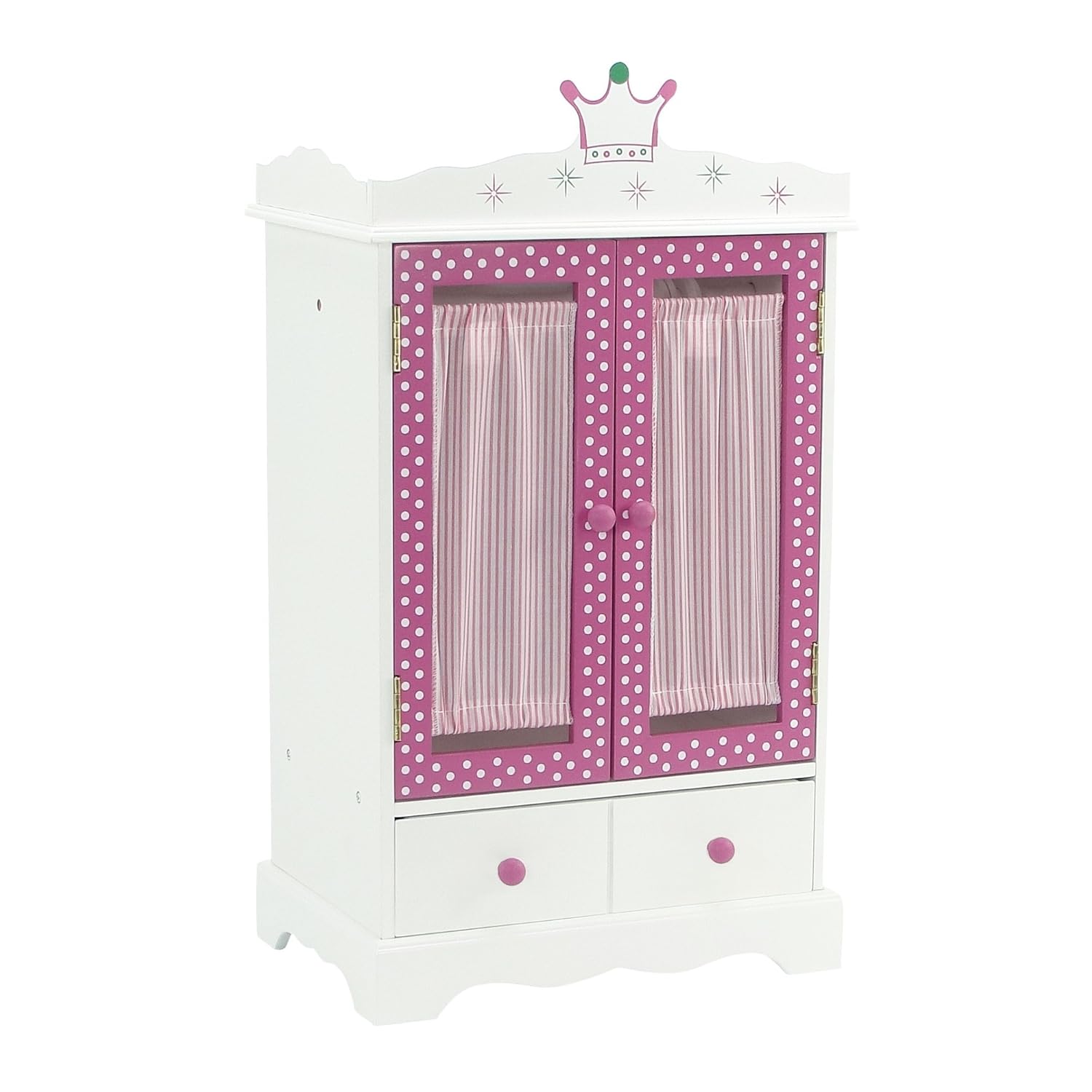 Buy 18 Inch Doll Wish Crown Storage Doll Armoire Closet