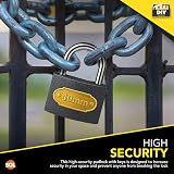 SOL 2 Pack 40mm Padlocks with Keys Outdoor Weatherproof Hardened Shackle view 5