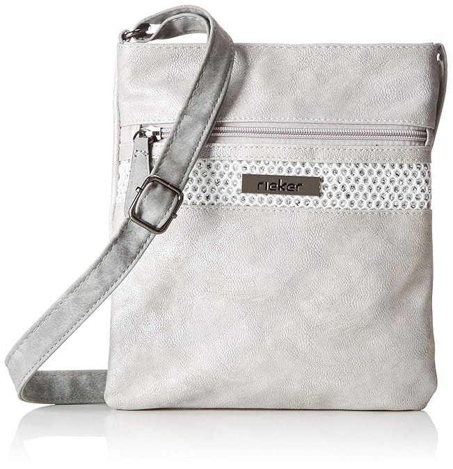 Rieker Accessoires Taschen Puebla frost/weiß-silber H1003-40 grau 618561