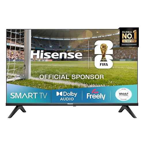 Hisense 40" 40E4QTUK FHD LED TV with Freely - Direct Lit LED, Dolby Audio, Natural Colour Enhancer, Games Mode, Sports Mode with Freely, Disney +, YouTube, Netflix