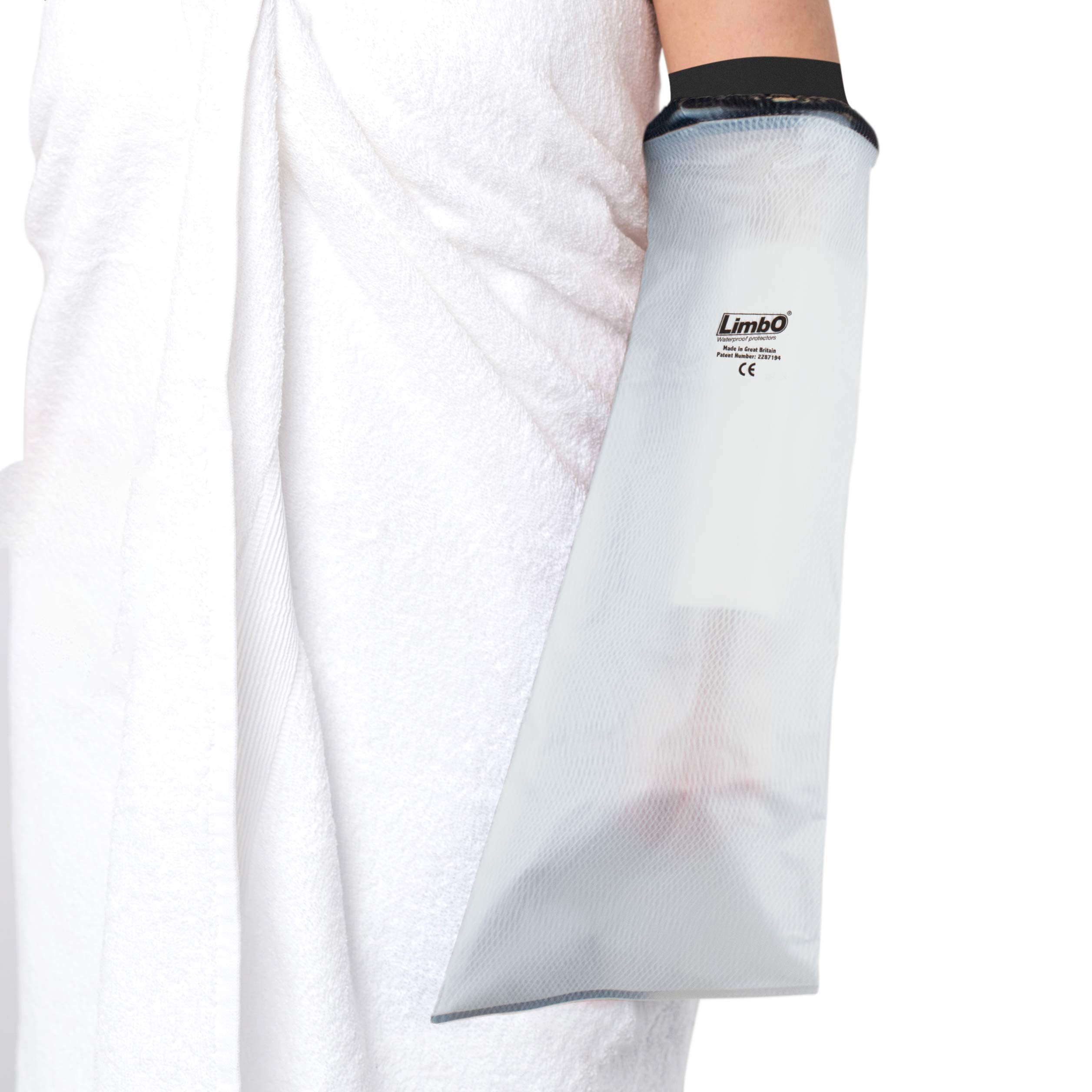 LimbO Waterproof Protectors Cast and Dressing Cover - Adult Half Arm (M67: 30-40 cm Above Elbow Circ.)