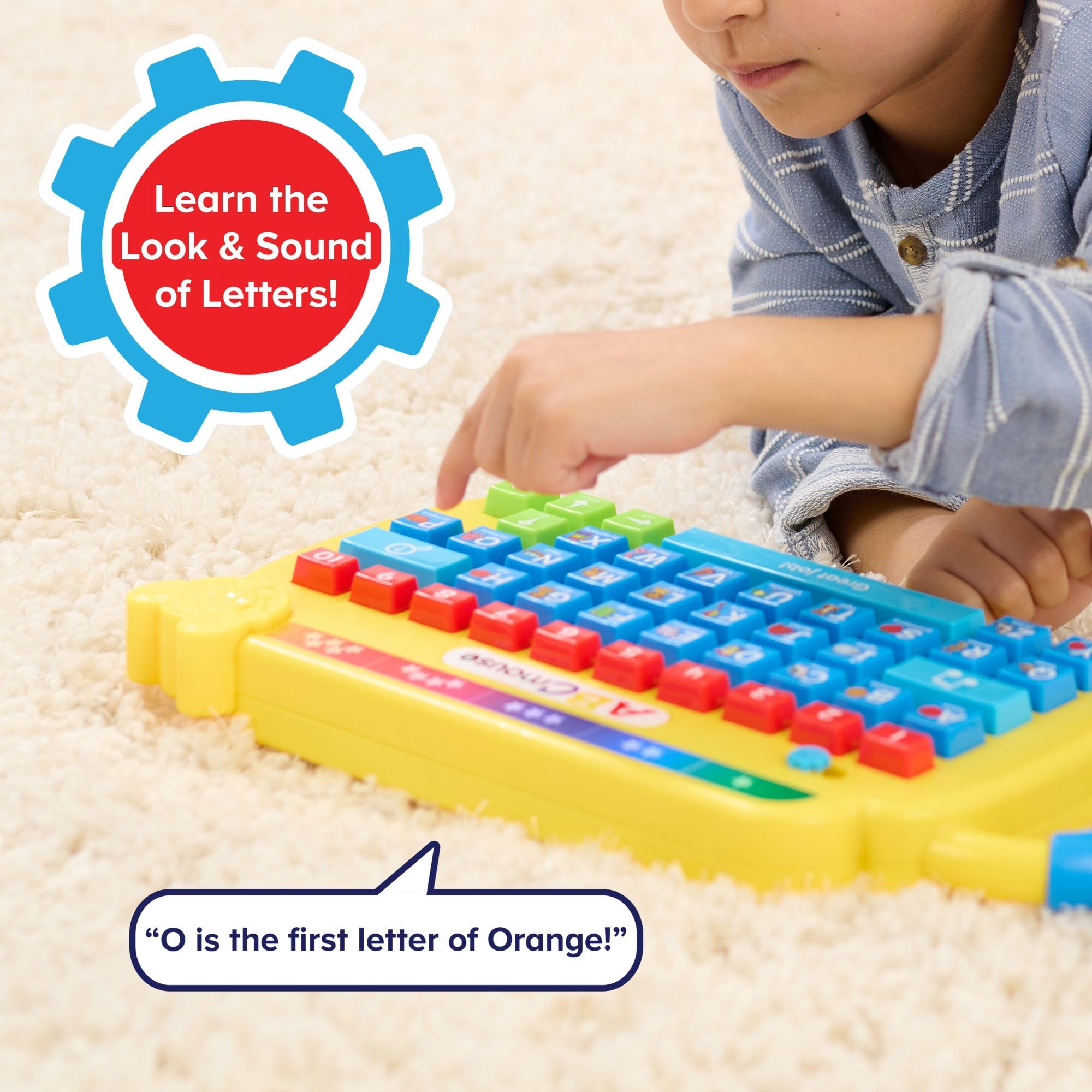 ABCmouse®, Level-Up Learning Keyboard, 3 Learning Modes, Learning and Education, Pretend Play, Kids Toys for Ages 3 Up by Just Play