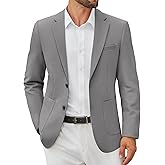 COOFANDY Men's Casual Blazer Jacket Slim Fit Two Button Suit Jackets Lightweight Knit Sport Coat
