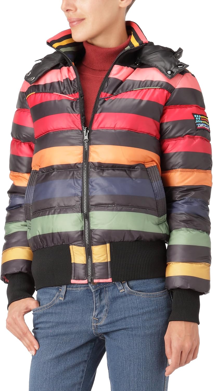 doudoune femme multicolore