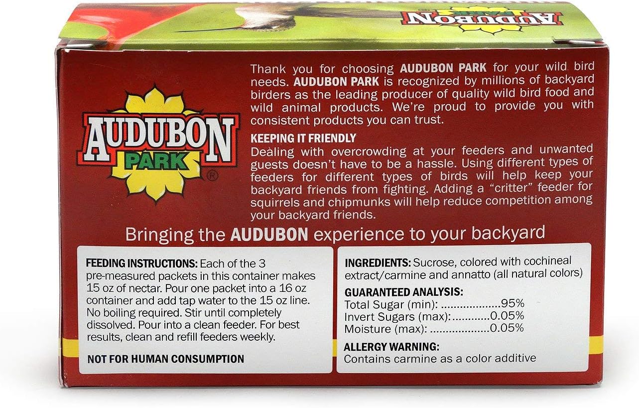 Audubon Park 1661 Hummingbird Food Nectar Powder, 2 Pack (Total 18 oz): Kitchen & Dining