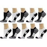 Dr. Motion Womens 2/6/10 Pairs Compression Low Cut Ankle Socks With Arch Support