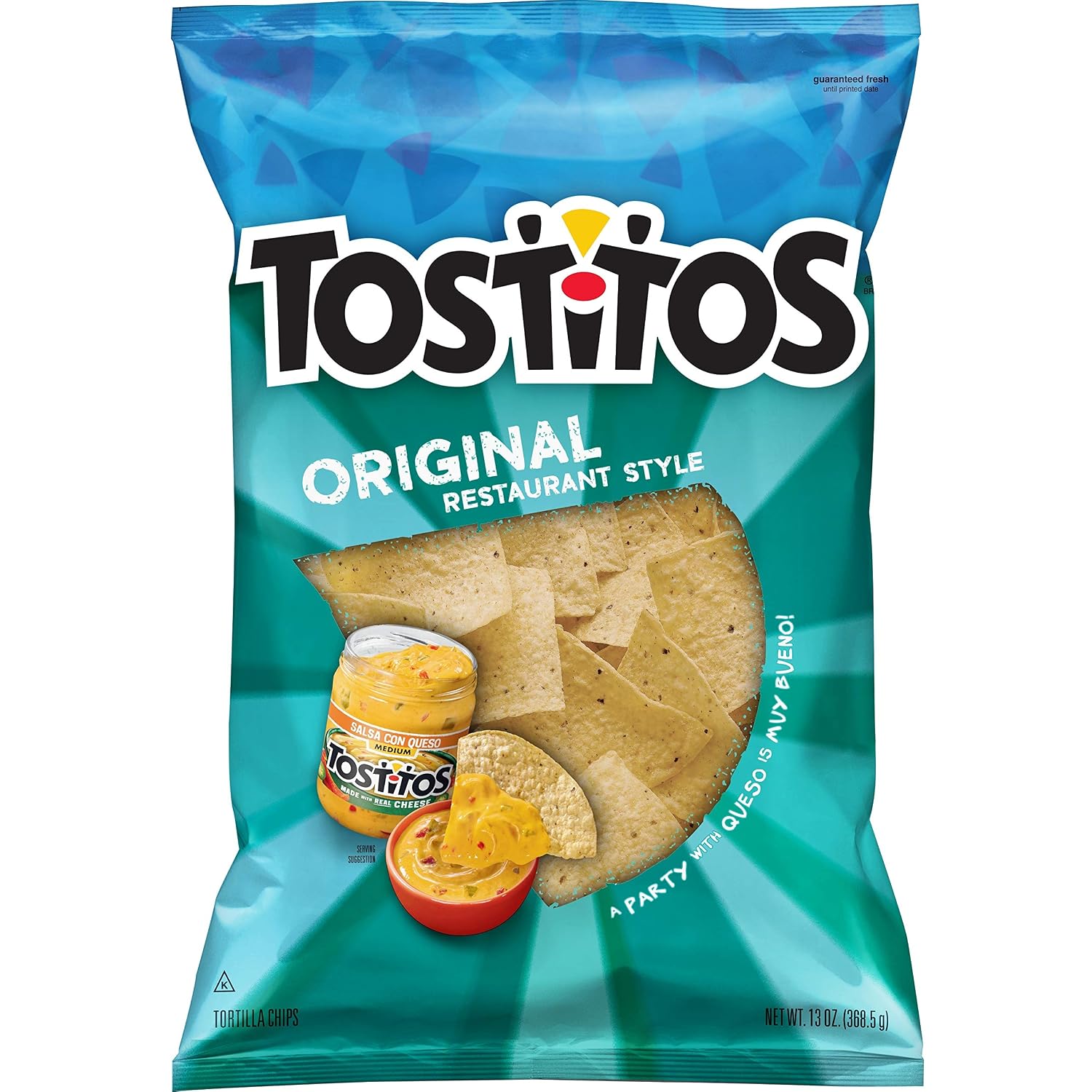 Tostitos Original restaurant style tortilla chips 13oz plastic bag (028400063999)