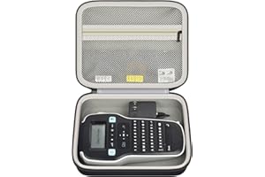 Carrying Case for DYMO LabelManager 160 280 Label Maker, Hard Protective Storage Organizer for Extra Tape Cartridges, Holds P