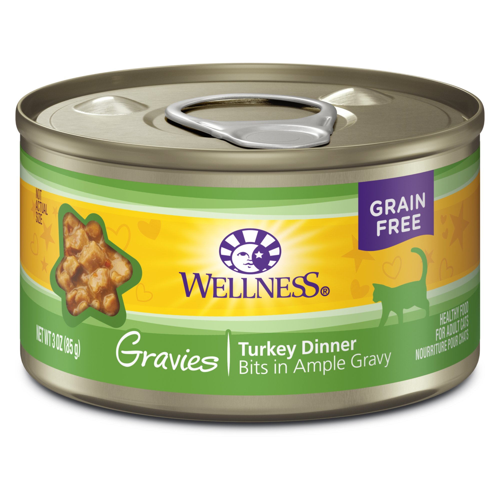 Wellness Natural Pet Food Canned Grain Free Wet Gravies Turkey Dinner