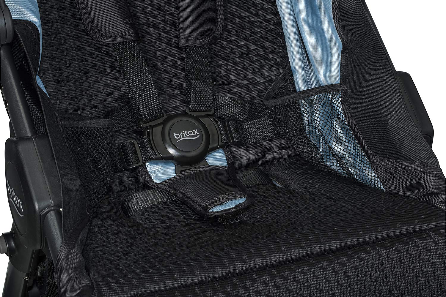 Britax B-Free Stroller, Midnight - All Terrain Tires, Adjustable Handlebar, One Hand Fold, Large UV50 Canopy