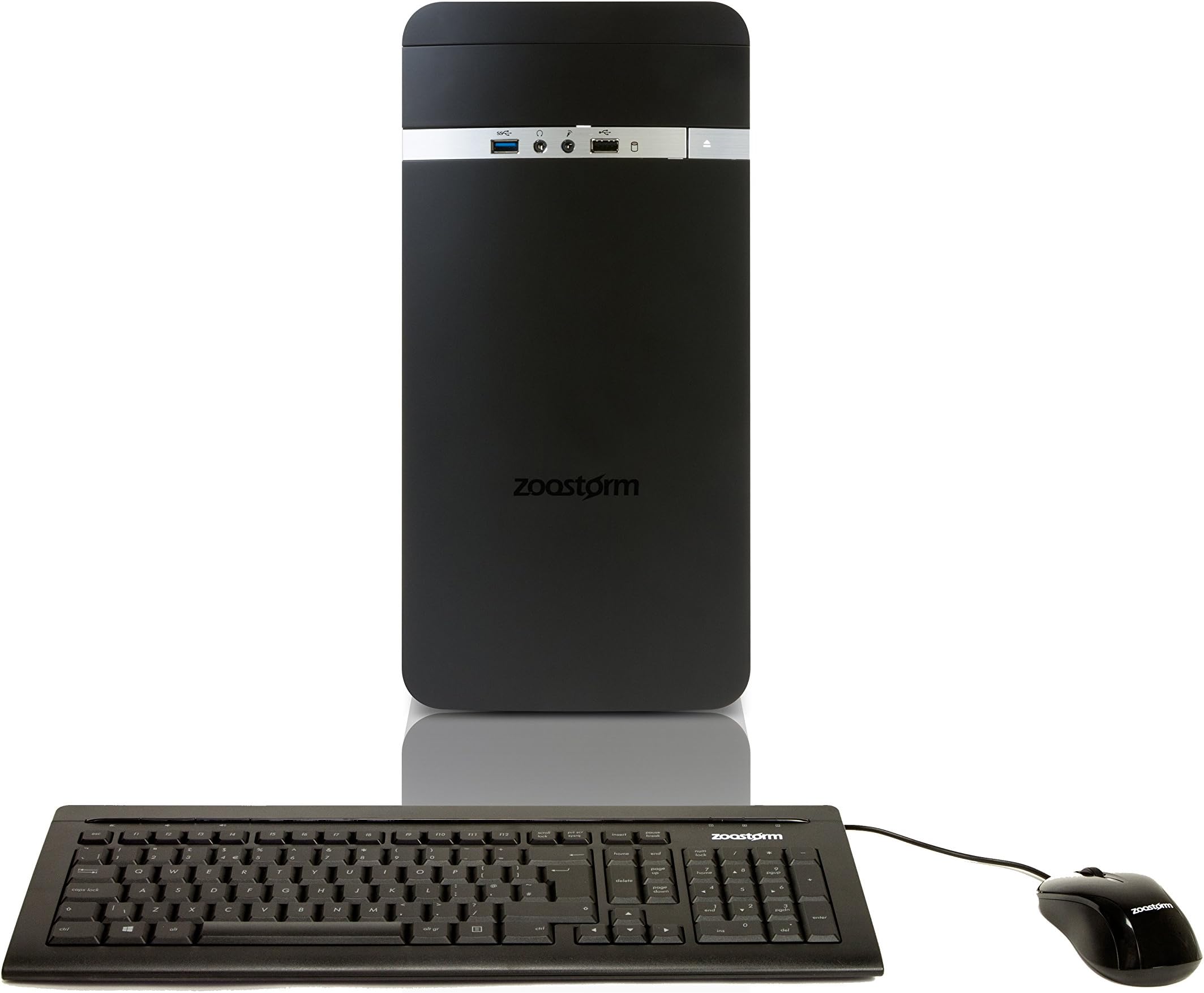 Zoostorm Evolve Desktop PC (Black) – (Intel Core i5-8400 Processor 2.8 GHz, 16 GB RAM, 1 TB HDD, Integrated Intel HD graphics, Windows 10 Home, DVD/RW, Wi-Fi, 1 year C&R Warranty)