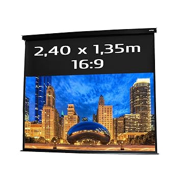 PANTALLA ELECTRICA DE PROYECCION 2,40x1,35m Formato 16:9 ...