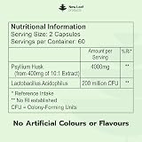New Leaf Fibre Supplement 4000mg Psyllium Husk with Acidophilus 120 Caps view 6