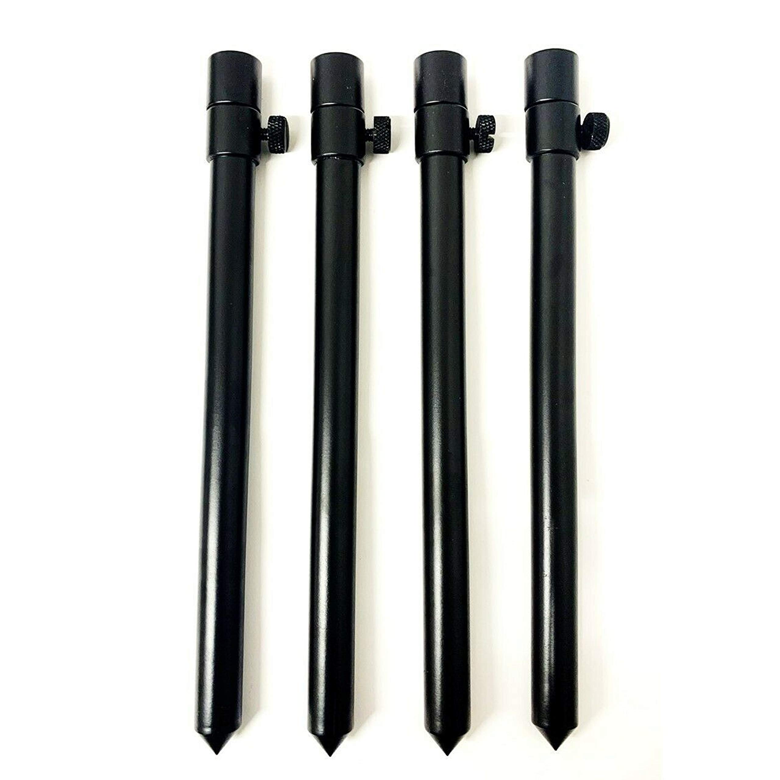 4 x 30-50cm Thick 16mm Black Carp Coarse Ali BankSticks Bank Sticks Fishing