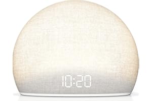 Housbay Sunrise Alarm Clock, White Noise Sound Machine | Wake-Up Light for Gentle Mornings, 20 Soothing Sleep Sounds, Dimmabl