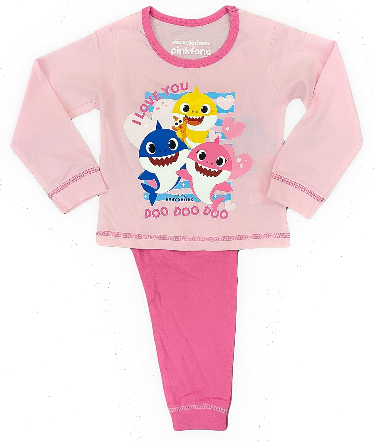 Girls Baby Shark Pyjamas Character Nightwear Amazon.co.uk Clothing