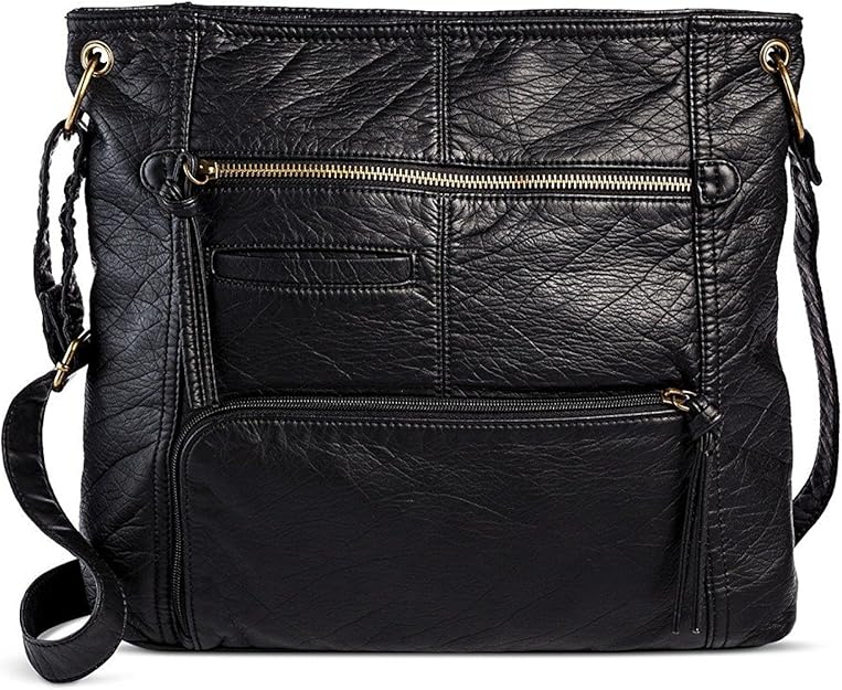 Bueno Women's Faux Leather Crossbody Handbag (Black) Amazon.ca Shoes