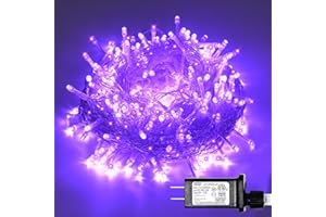 ILLUMINEW 300 Led Purple Outdoor String Lights Waterproof Halloween Decorations, 108 Ft Halloween Decor Lights 8 Modes Plug in Fairy Lights for Bedroom Yard Wedding Room Decor