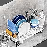 GAOKASE Compact Dish Drying Rack, Dish Drainers for