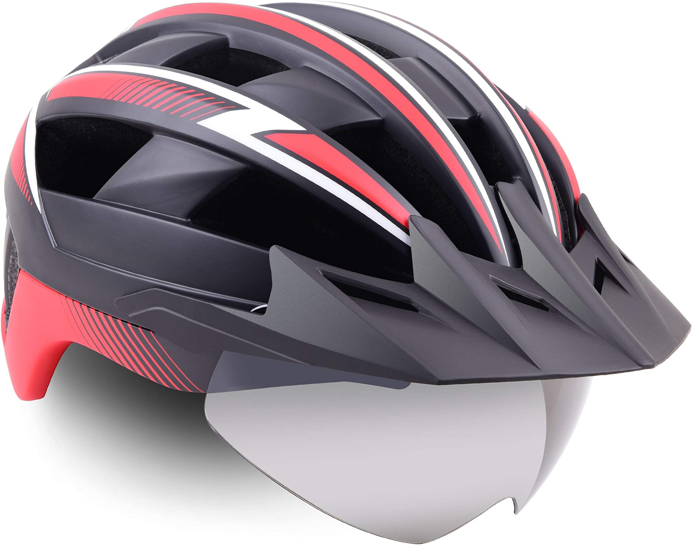 Bike Helmet Men/Women, Basecamp Bicycle Helmet Cpsc/Ce Certified with USB Rare Light&Magnetic Goggles&Sun Visor&Carry Bag Cycling Helmet Bc-023 Adjustable Size for Adult Road/Mountain