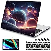 Mektron Case for MacBook Pro 16 Inch A2141 Cover 2019 Release 16" with Liquid Retina Display/Touch ID, Plastic Hard Shell with Keyboard Skin & Screen Protector & Dust Plug, Planets