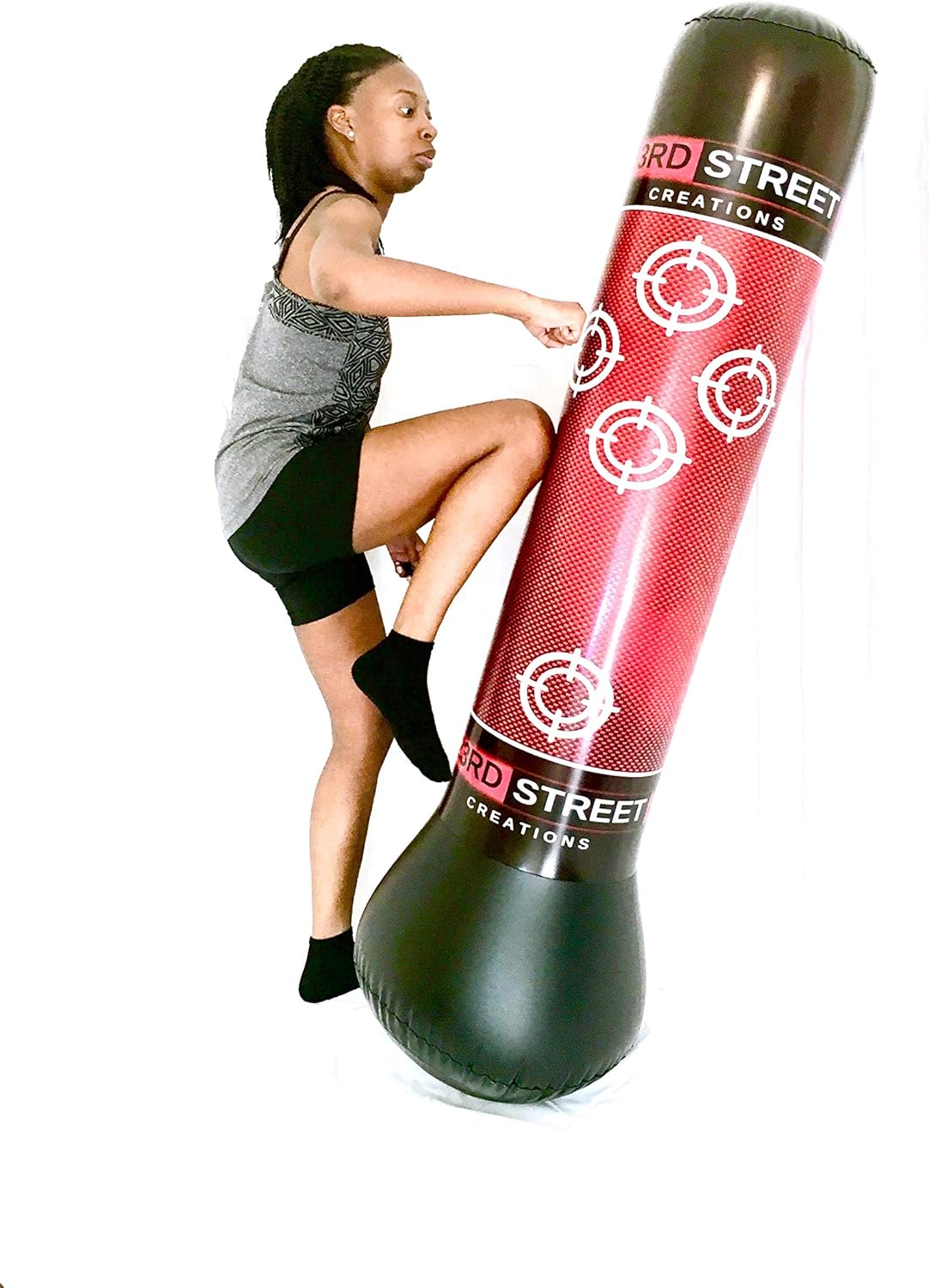 23rd Street Creations 5 ft. Inflatable Punching Bag - for Adults and Kids : Sports & Outdoors