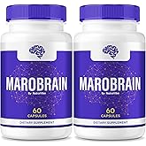 (2 Pack) Marobrain – Official Maro Brain Memory Supplement | Premium Formula with Natural Ingredients for Focus, Sharpness & Clear Thinking | Easy-to-Take Pills for Everyday Support (120 Capsules)