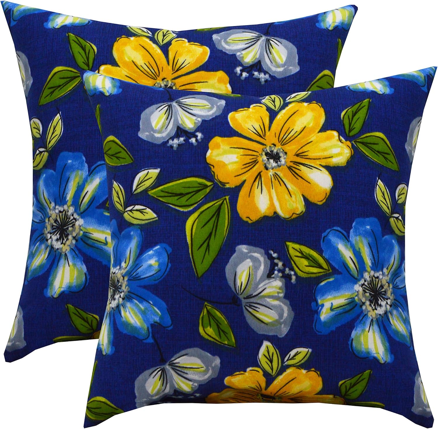 RSH Décor Set of 2 Indoor/Outdoor Square Throw Pillows (17