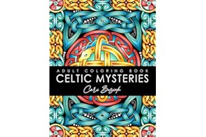 Celtic Mysteries adult coloring book: 50 pages of beautiful Celtic designs to color, 8.5"x11" (Coloring Books by Cari Buziak / AonCelticArt)