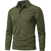 MAGNIVIT Men's Polo Shirts Long Sleeve Tactical Polo | Quick Dry,Breathable,Moisture Wicking,Golf,Casual,Work,Outdoor
