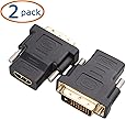 Cable Matters (2 Pack) Gold-Plated HDMI to DVI / DVI to HDMI Adapter