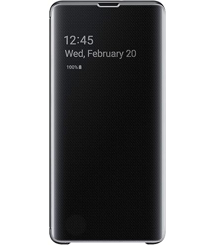 Samsung Galaxy S10 ブラック ケース付き Amazon.com: Samsung Galaxy S10 S-View Flip Case, Black
