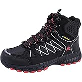Queday Waterproof Hiking Boots Mens Lightweight Walking Shoes Daily Hike Trekking Trail Outdoor Camping Climbing