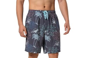 BARRACUDA BAY Mens Swim Trunks Quick-Dry 4-Way Stretch w/Ultra Soft Jersey Lining Premium Eco-Friendly Material UPF 50+