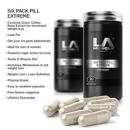 Amazon.com: LA Muscle Six Pack Pill Extreme, Natural Ingredients, Safe