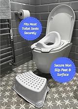 Babycurls Little Journey Toilet Training Seat and Step Stool White Unisex view 2