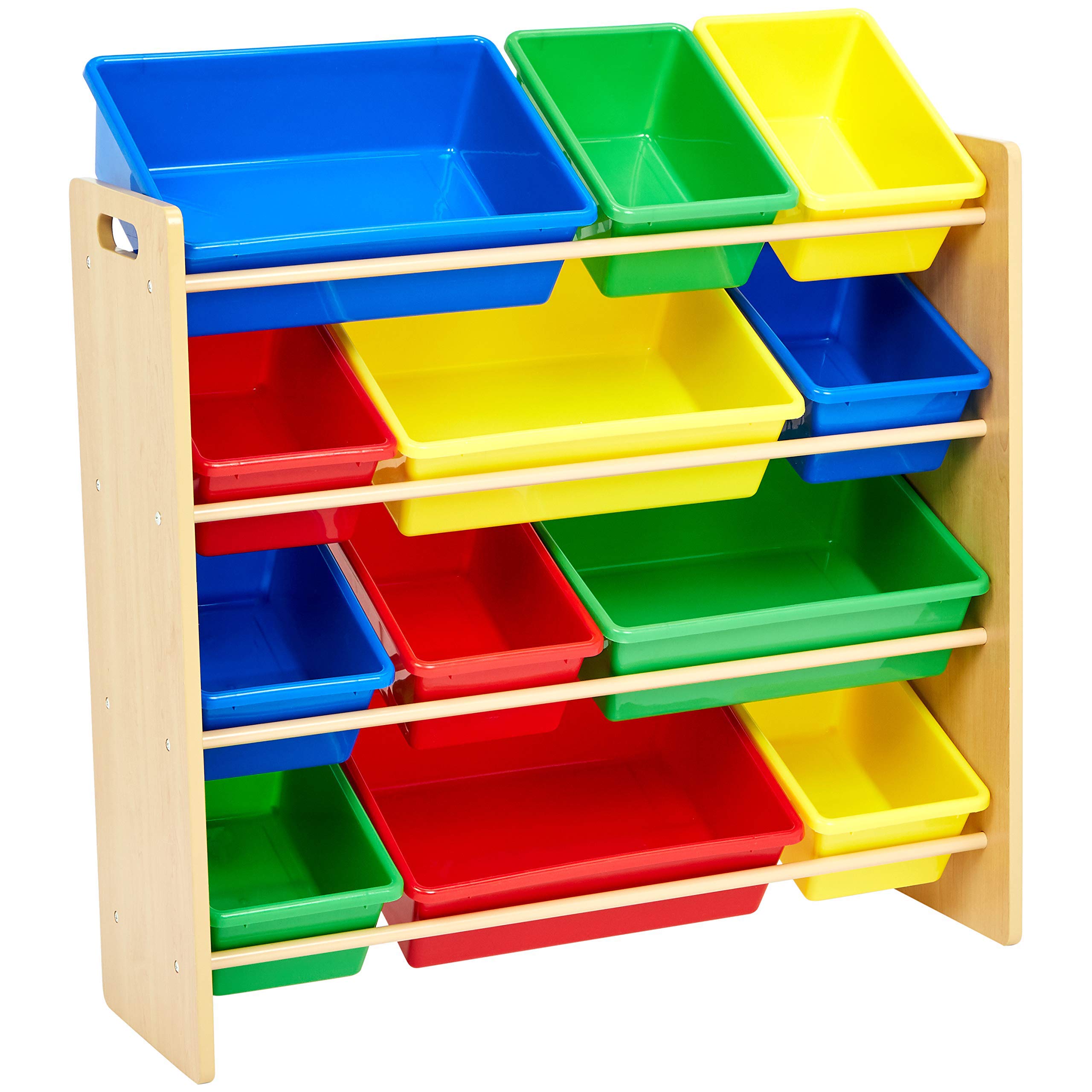Amazon Basics Kids Toy Storage Organizer Bins Natural/Primary Buy