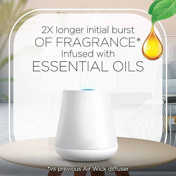 AIR WICK ESSENTIAL MIST STARTER KIT (DIFFUSER + REFILL), JOY, ESSENTIAL OILS DIFFUSER, AIR FRESHENER