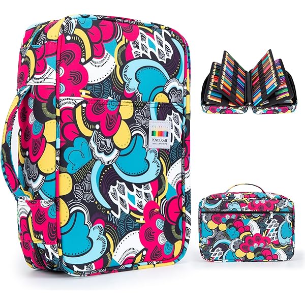300 Slots Big Large Capacity Pencil Bag Case Organizer Cosmetic Bag For Colored Pencil Watercolor Markers Gel Pens Great Gifts - 21 - View #7