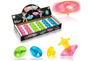 Sepco 24PCS Flashing Spinning Tops Light up Spinner Bulk Toys Glow in The Dark Gyroscope Party Favors for Kids Goodie Bags Fillers Classroom Treasure Box Prizes