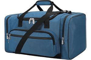 YoKelly Gym Bag Sport Duffle Bag - 20 inch Weekender Overnight Travel Duffel Bag with More Pockets - Royal Blue