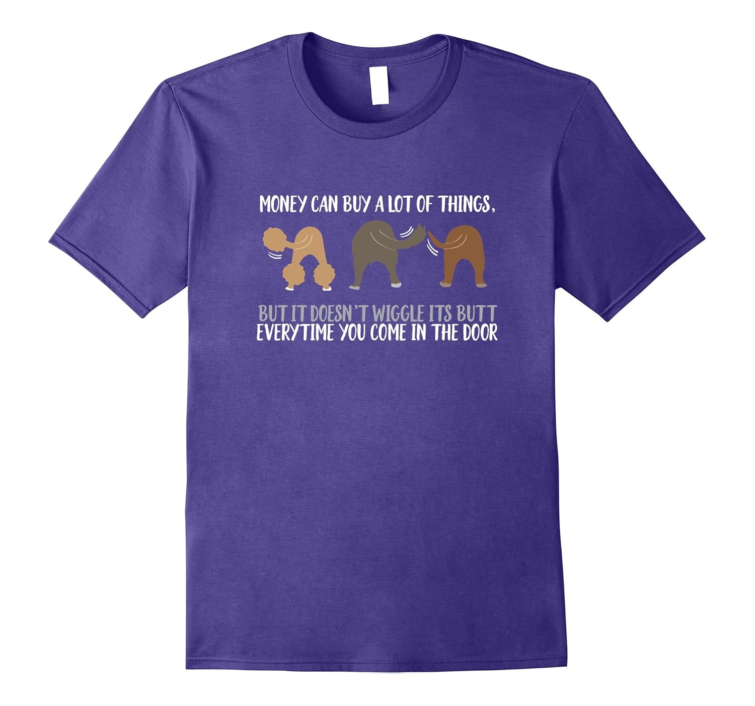 Cute Rescue Dog Lovers Funny Wiggle Butt T-Shirt Gifts-ANZ