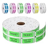 LKXSPLABE Fluorescence Raffle Tickets Double Roll