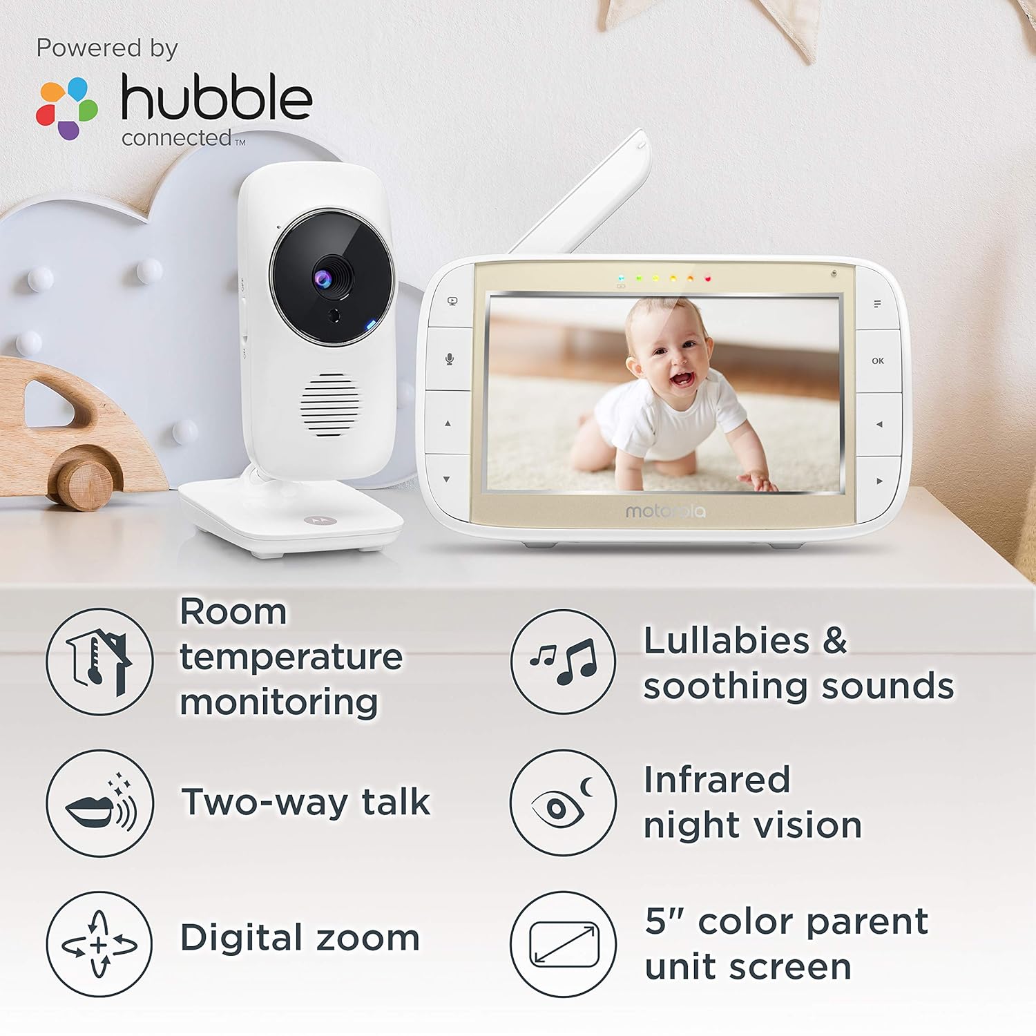 motorola 5 baby monitor with wifi