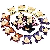 20PCS/Set Silicone Focal Bead Sit Highland Cows Cute Loose Beads Accessory for DIY Keychains Bracelet Necklace Pens Lanyard Making