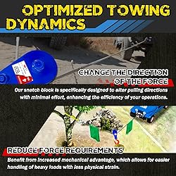 YATOINTO 4 Ton Snatch Block with Swivel Hook for