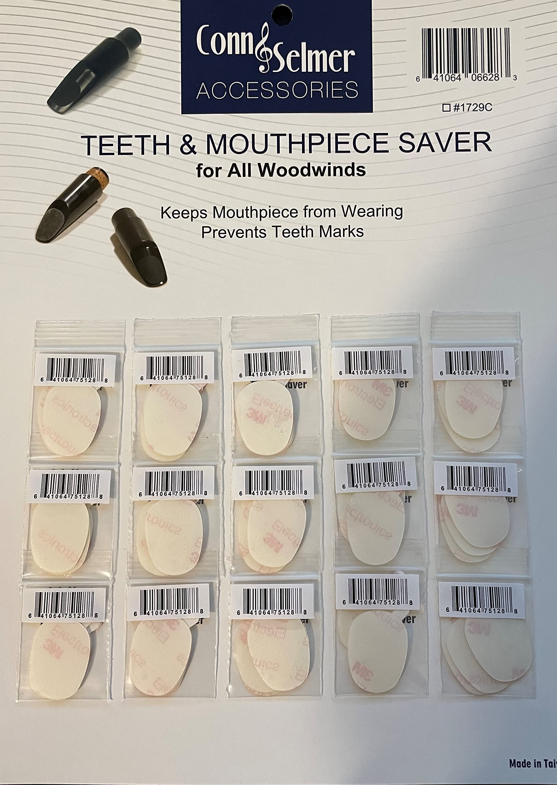 Conn-Selmer Woodwind Mouthpiece Patch Clack 15x3 Pack (1729C)